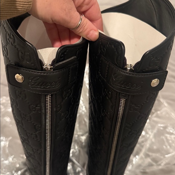 Gucci Women's Black Over the Knee Boots - Picture 3 of 7